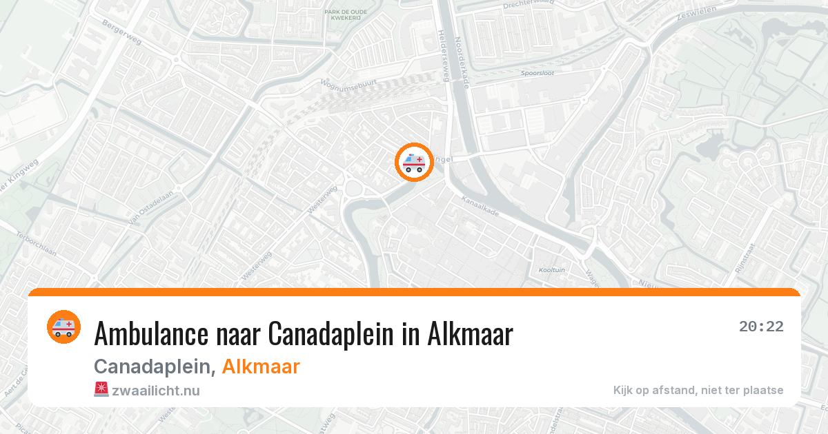 Ambulance naar Canadaplein in Alkmaar — 7 jul 2026