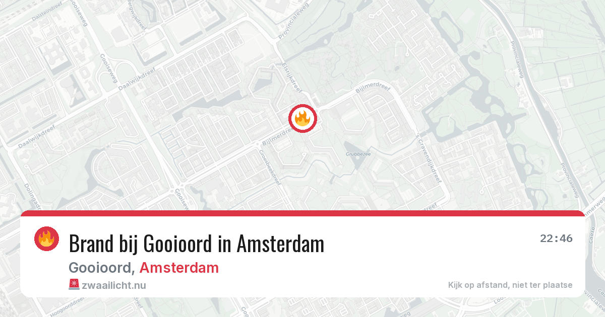Brand bij Gooioord in Amsterdam — 7 apr 2026