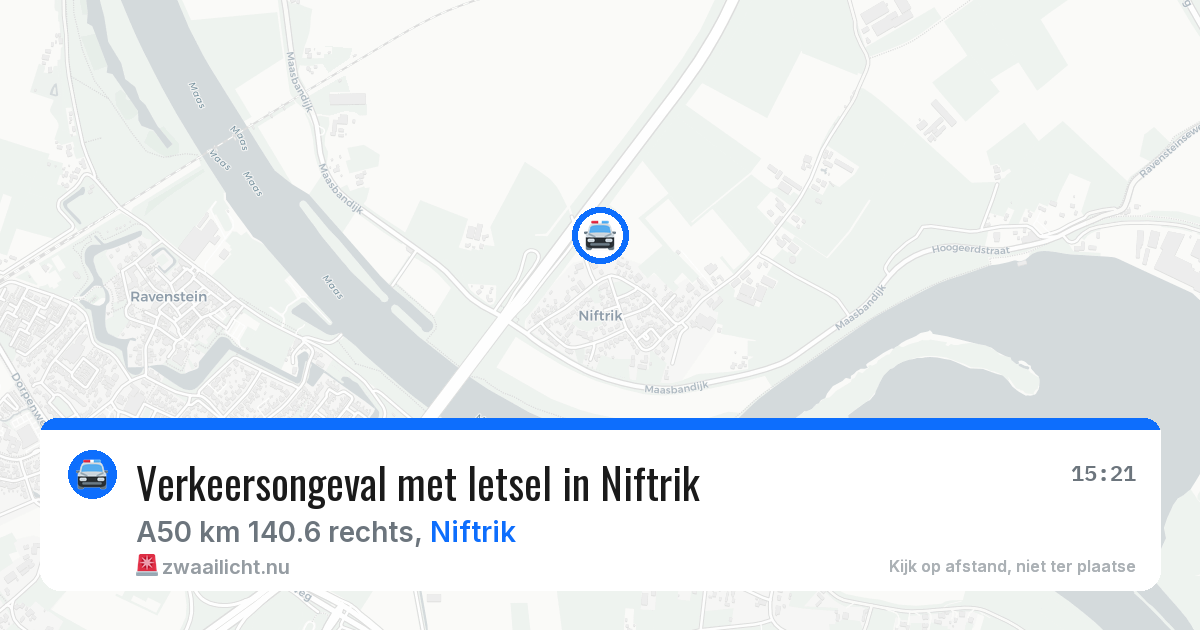 Verkeersongeval met letsel in Niftrik — 20 jan 2026