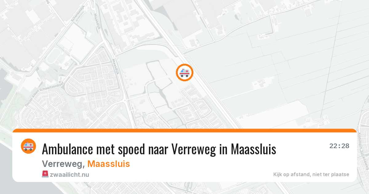 Ambulance met spoed naar Verreweg in Maassluis — 17 jul 2026