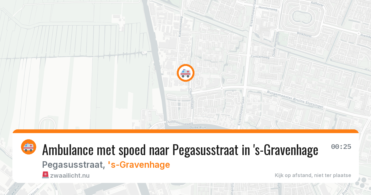 Ambulance met spoed naar Pegasusstraat in 's-Gravenhage — 2 apr 2026