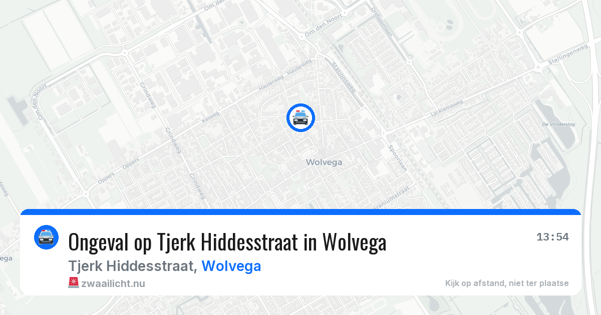 Ongeval op Tjerk Hiddesstraat in Wolvega — 23 apr 2026