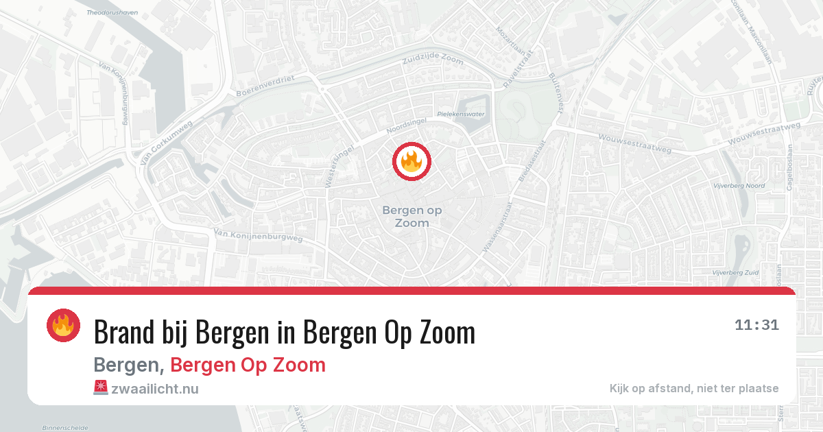 Brand bij Bergen in Bergen Op Zoom — 4 mei 2026