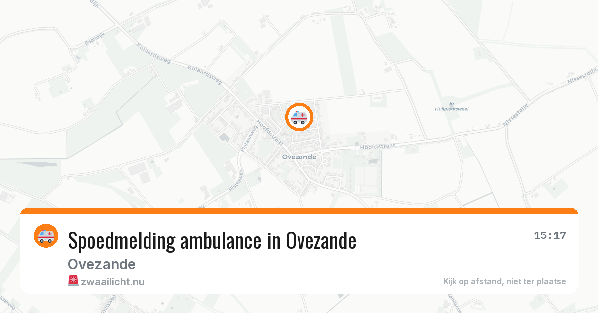 Spoedmelding ambulance in Ovezande — 11 mei 2026