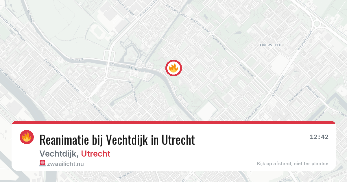 Reanimatie bij Vechtdijk in Utrecht — 23 jul 2026