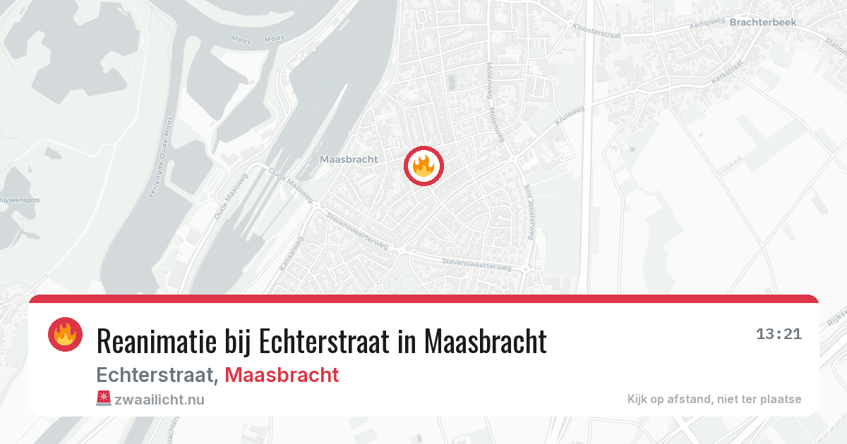 Reanimatie bij Echterstraat in Maasbracht — 15 mei 2026