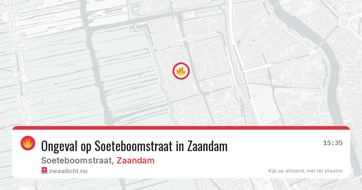Ongeval op Soeteboomstraat in Zaandam — 6 mei 2026