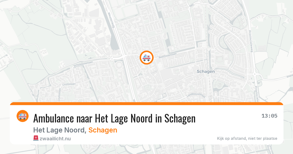 Ambulance naar Het Lage Noord in Schagen — 21 jul 2026