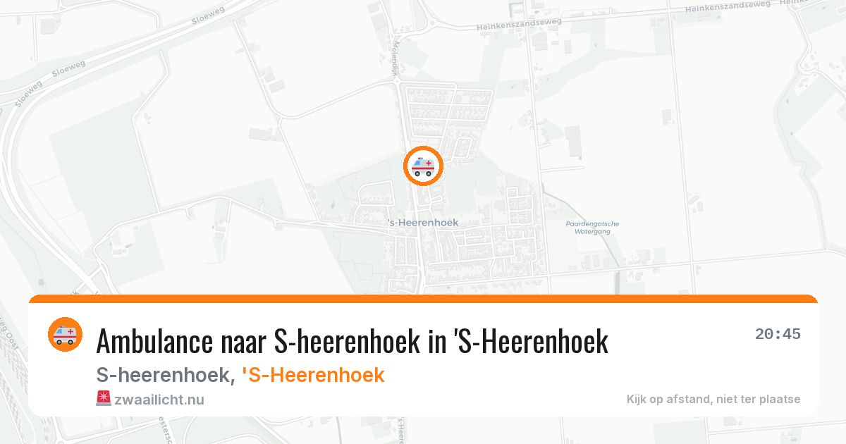 Ambulance naar S-heerenhoek in 'S-Heerenhoek — 29 mei 2026