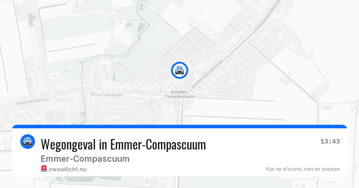 Wegongeval in Emmer-Compascuum — 20 apr 2026