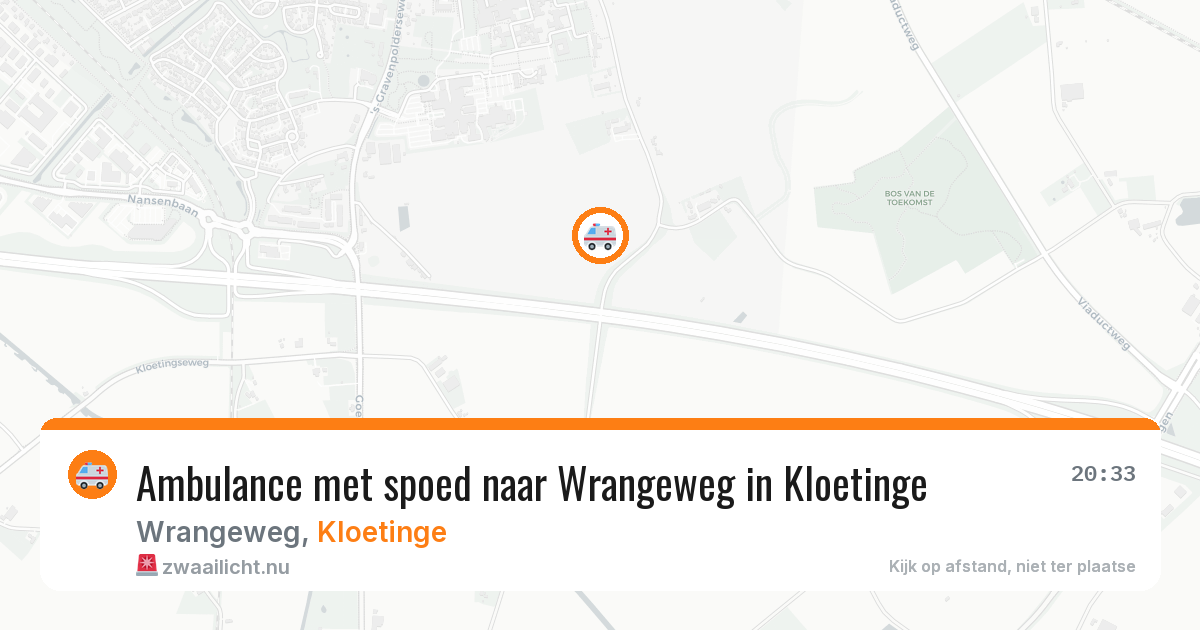 Ambulance met spoed naar Wrangeweg in Kloetinge — 5 mei 2026