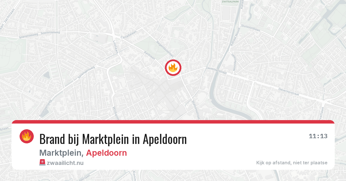 Brand bij Marktplein in Apeldoorn — 12 jul 2026