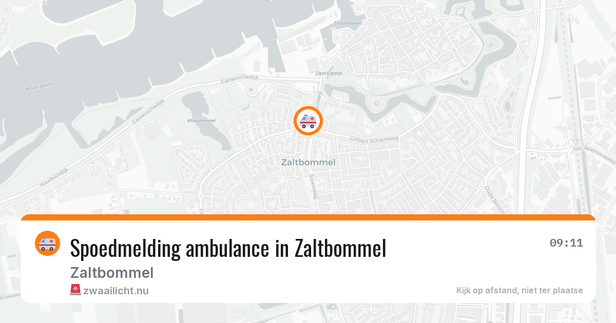 Spoedmelding ambulance in Zaltbommel — 16 apr 2026