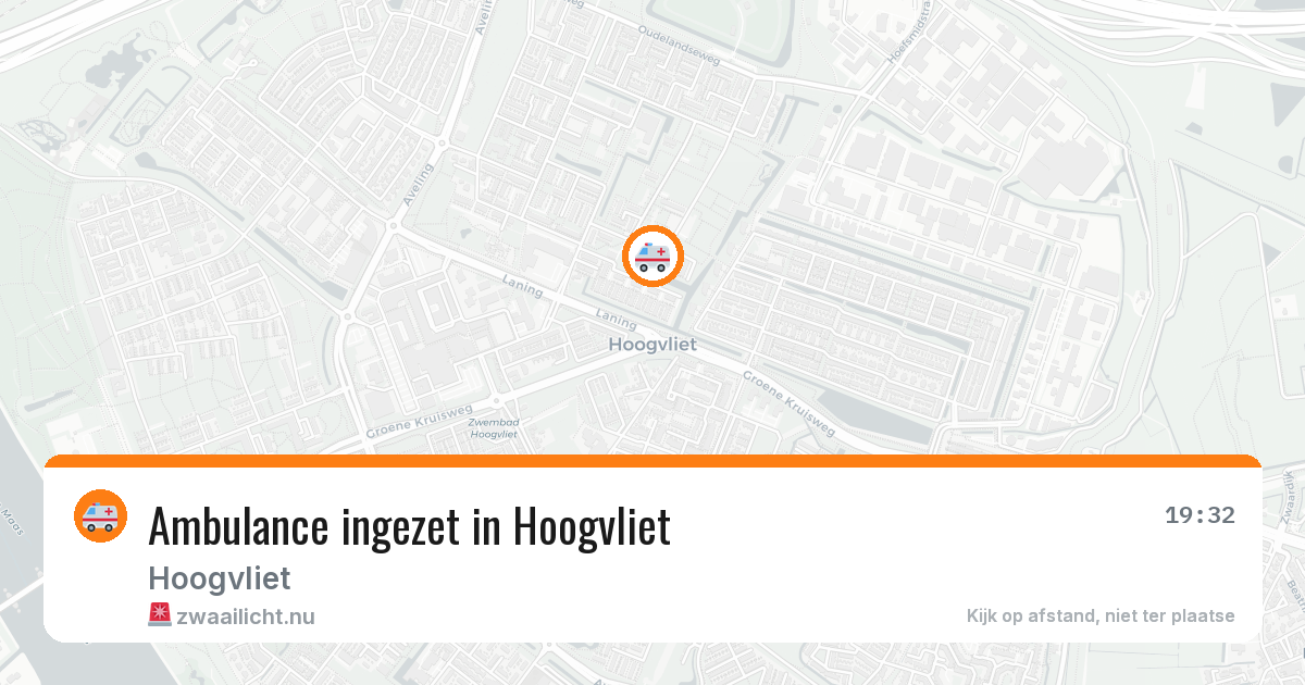 Ambulance ingezet in Hoogvliet — 3 jun 2026