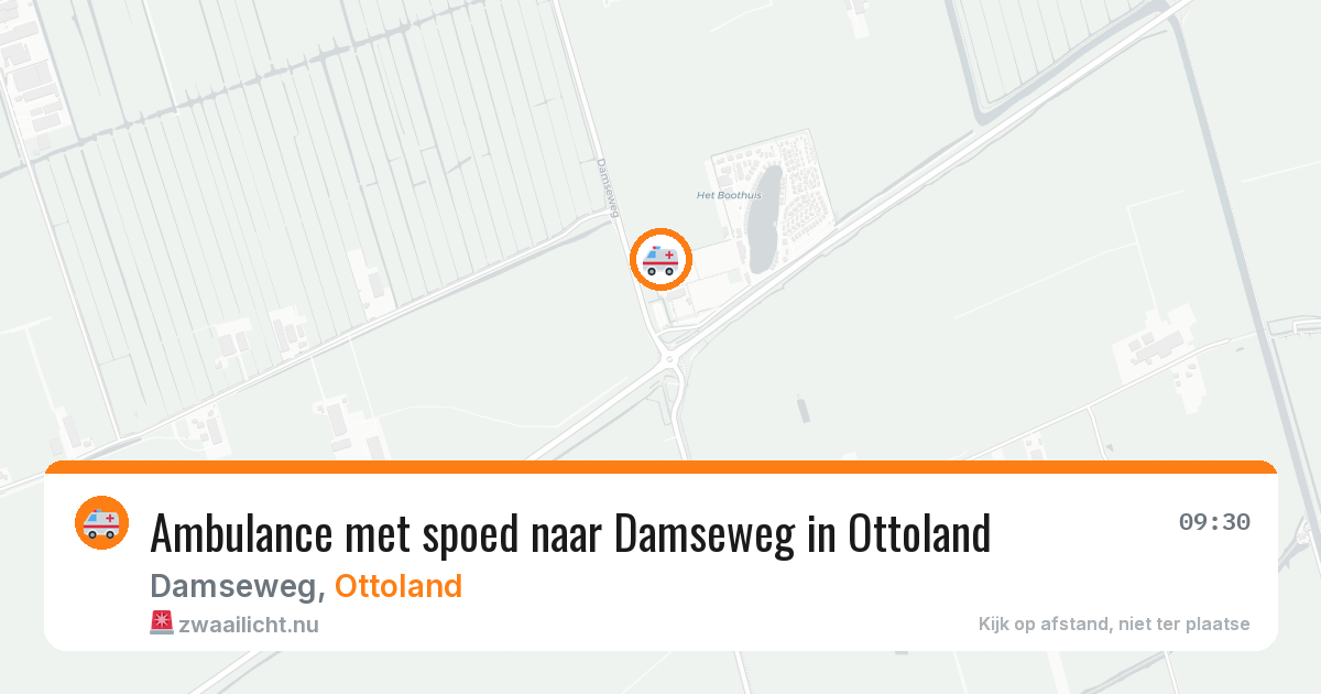 Ambulance met spoed naar Damseweg in Ottoland — 3 mrt 2026