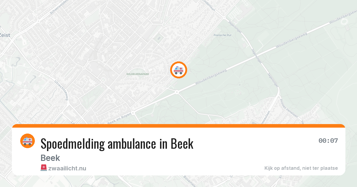 Spoedmelding ambulance in Beek — 8 apr 2026