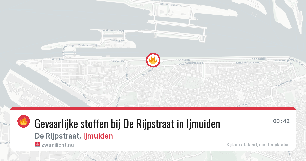 Gevaarlijke stoffen bij De Rijpstraat in Ijmuiden — 25 mrt 2026