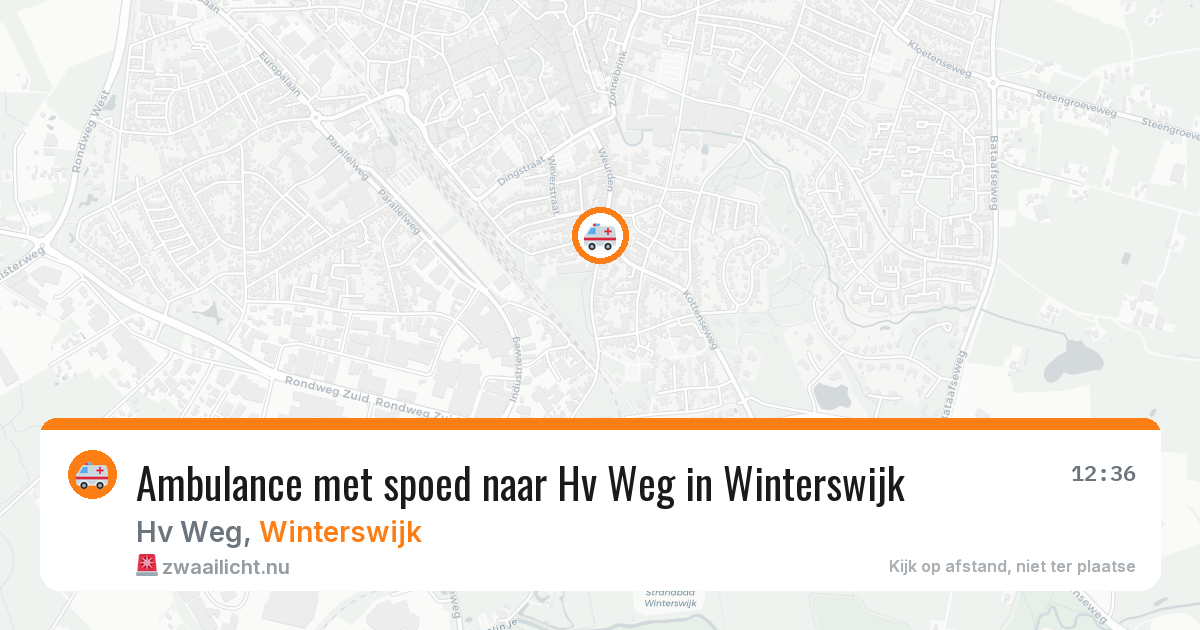 Ambulance met spoed naar Hv Weg in Winterswijk — 23 mei 2026