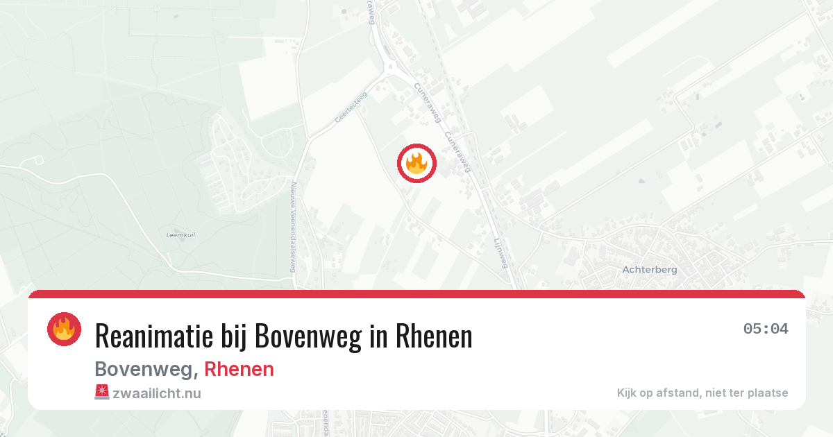Reanimatie bij Bovenweg in Rhenen — 12 apr 2026
