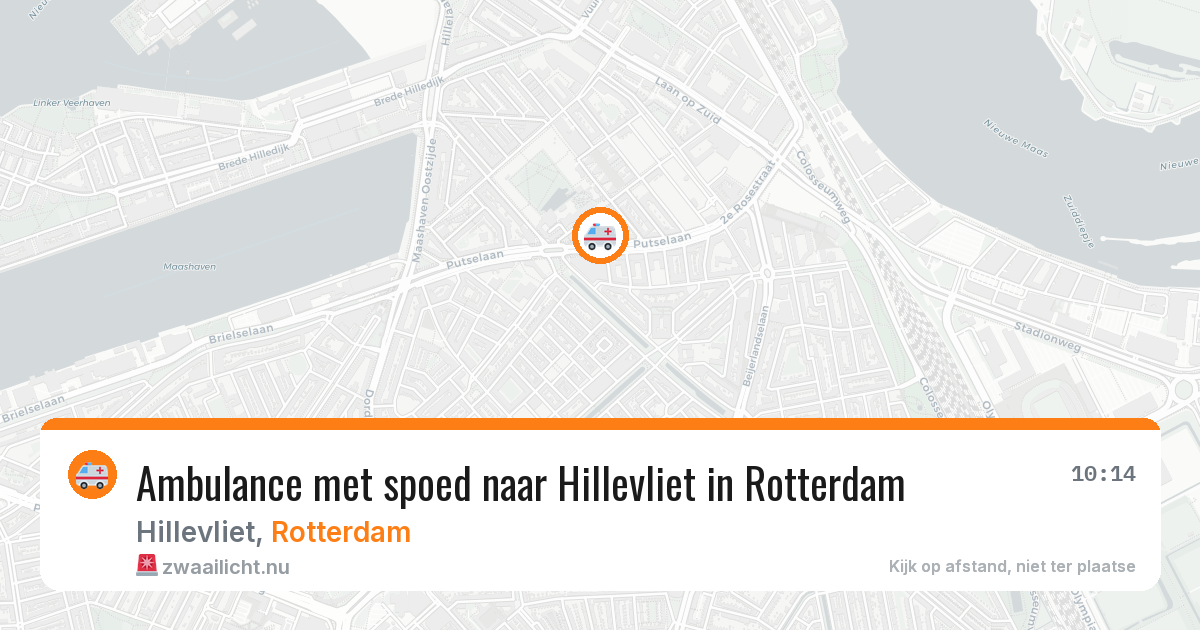 Ambulance met spoed naar Hillevliet in Rotterdam — 11 jul 2026