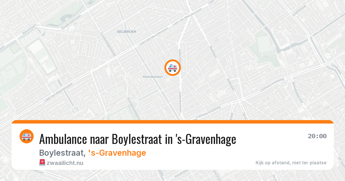 Ambulance naar Boylestraat in 's-Gravenhage — 21 jul 2026