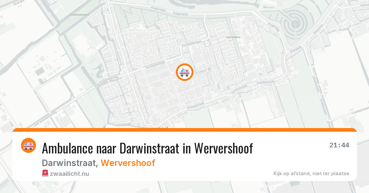 Ambulance naar Darwinstraat in Wervershoof — 25 jun 2026