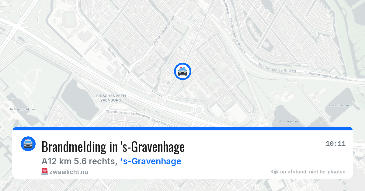 Brandmelding in 's-Gravenhage — 6 apr 2026