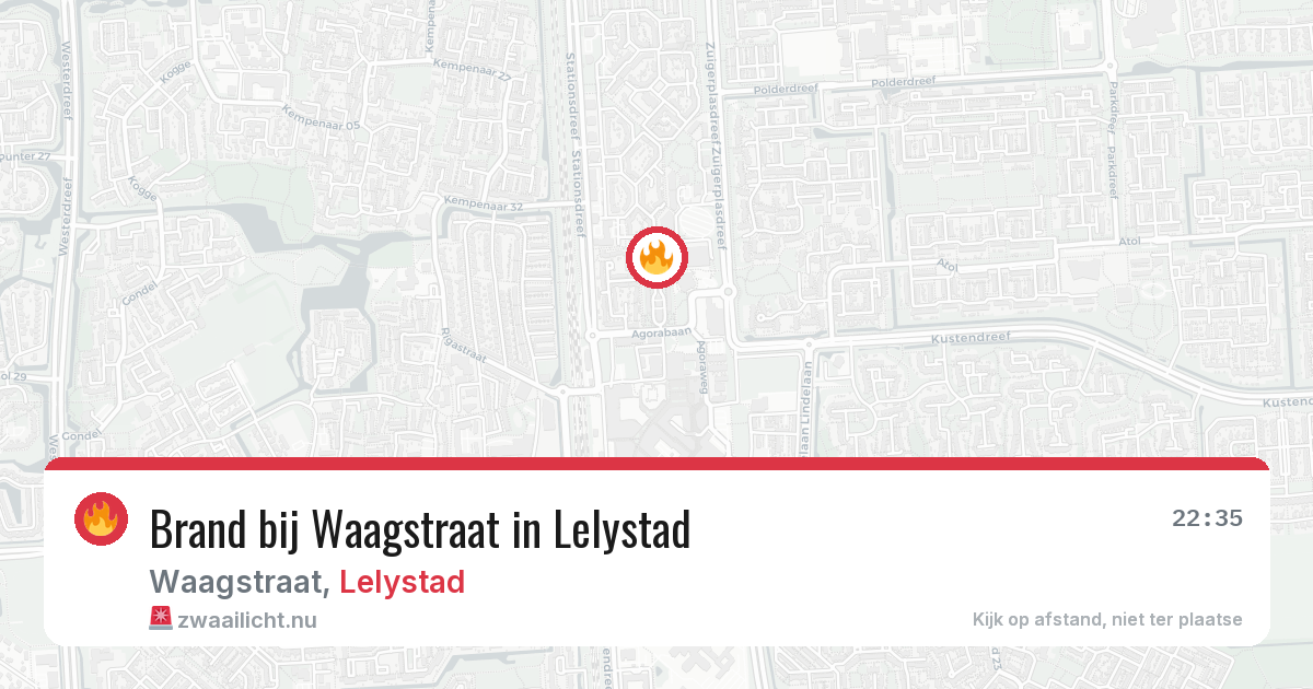 Brand bij Waagstraat in Lelystad — 5 mei 2026