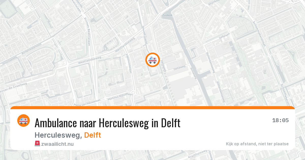 Ambulance naar Herculesweg in Delft — 12 mei 2026