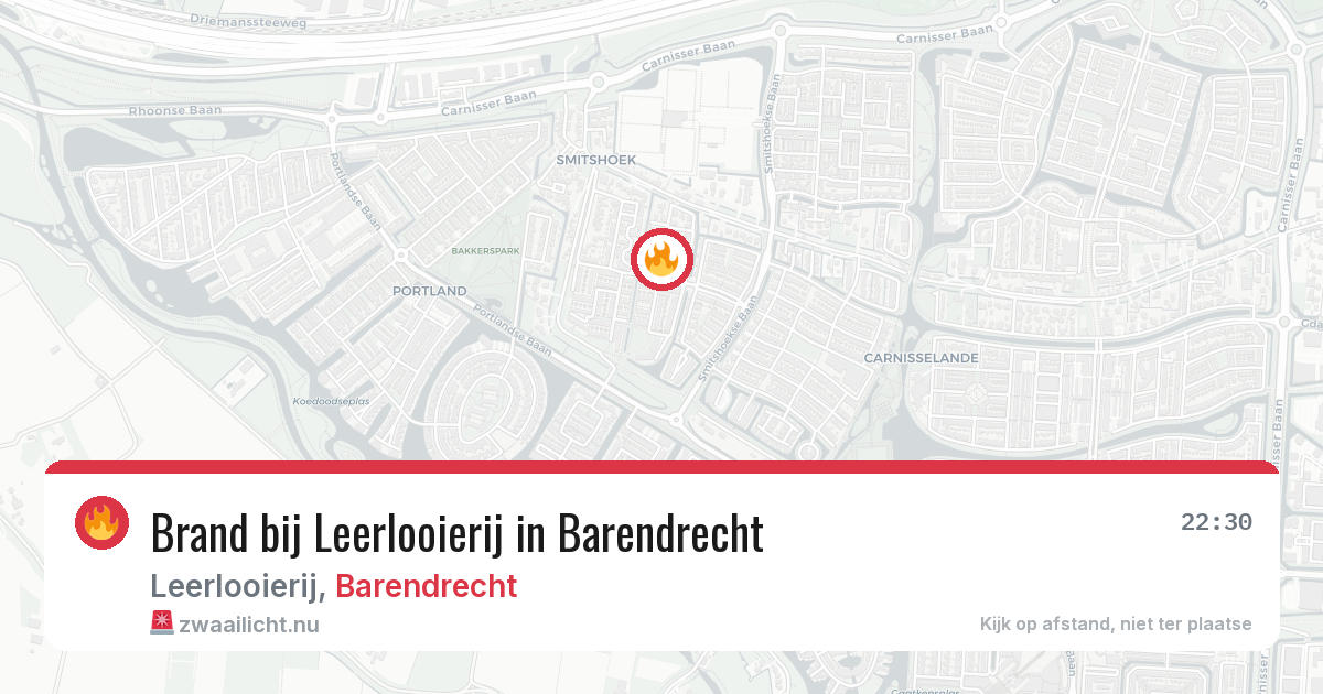 Brand bij Leerlooierij in Barendrecht — 21 mrt 2026
