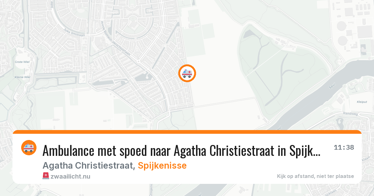 Ambulance met spoed naar Agatha Christiestraat in Spijkenisse — 14 jul 2026