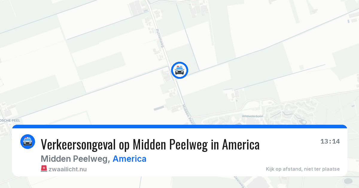 Verkeersongeval op Midden Peelweg in America — 23 mei 2026