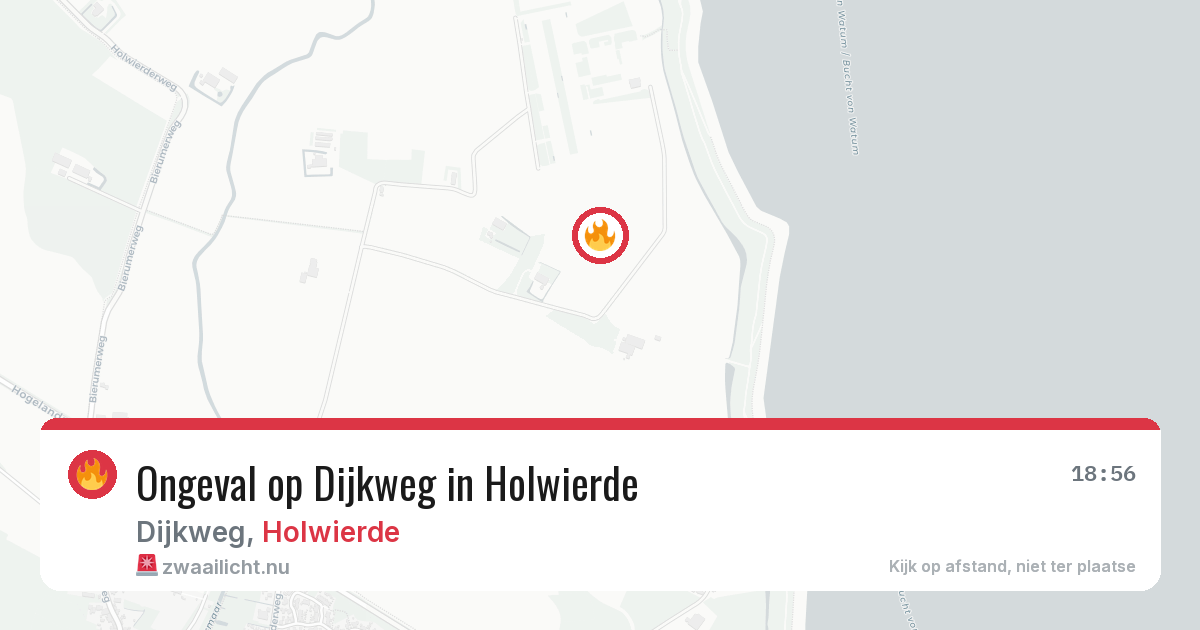 Ongeval op Dijkweg in Holwierde — 2 jun 2026