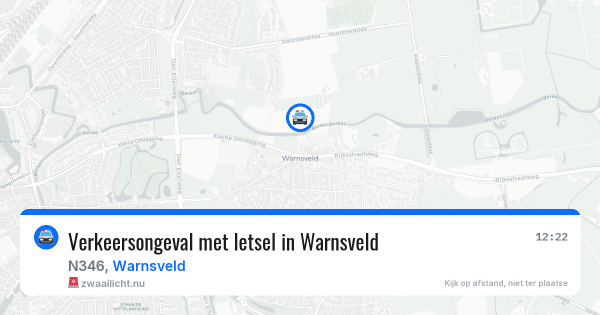 Verkeersongeval met letsel in Warnsveld — 15 jul 2026