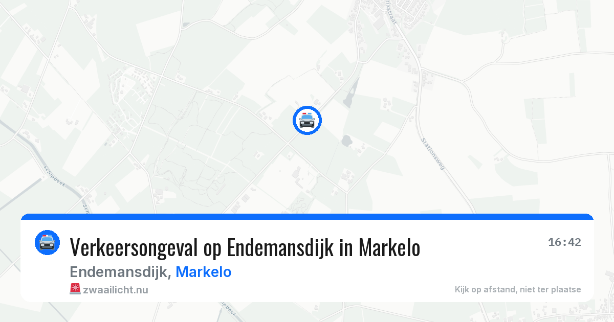 Verkeersongeval op Endemansdijk in Markelo — 3 apr 2026