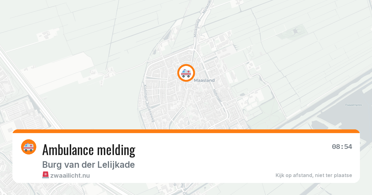 Ambulance melding — 18 jul 2026
