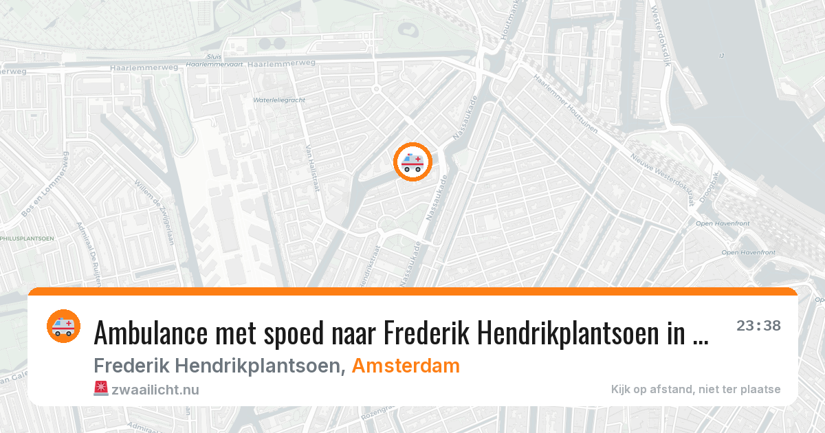 Ambulance met spoed naar Frederik Hendrikplantsoen in Amsterdam — 17 jul 2026