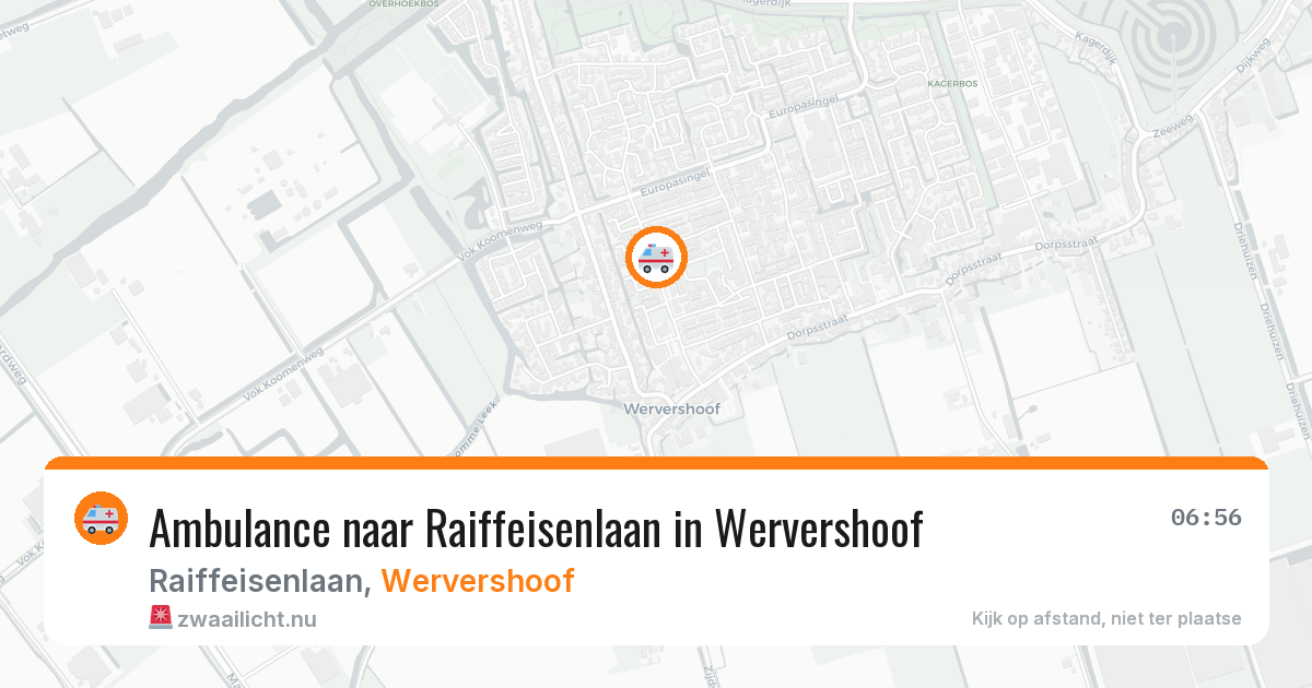 Ambulance naar Raiffeisenlaan in Wervershoof — 14 jul 2026