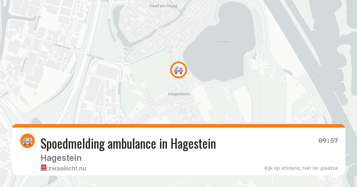 Spoedmelding ambulance in Hagestein — 12 jul 2026
