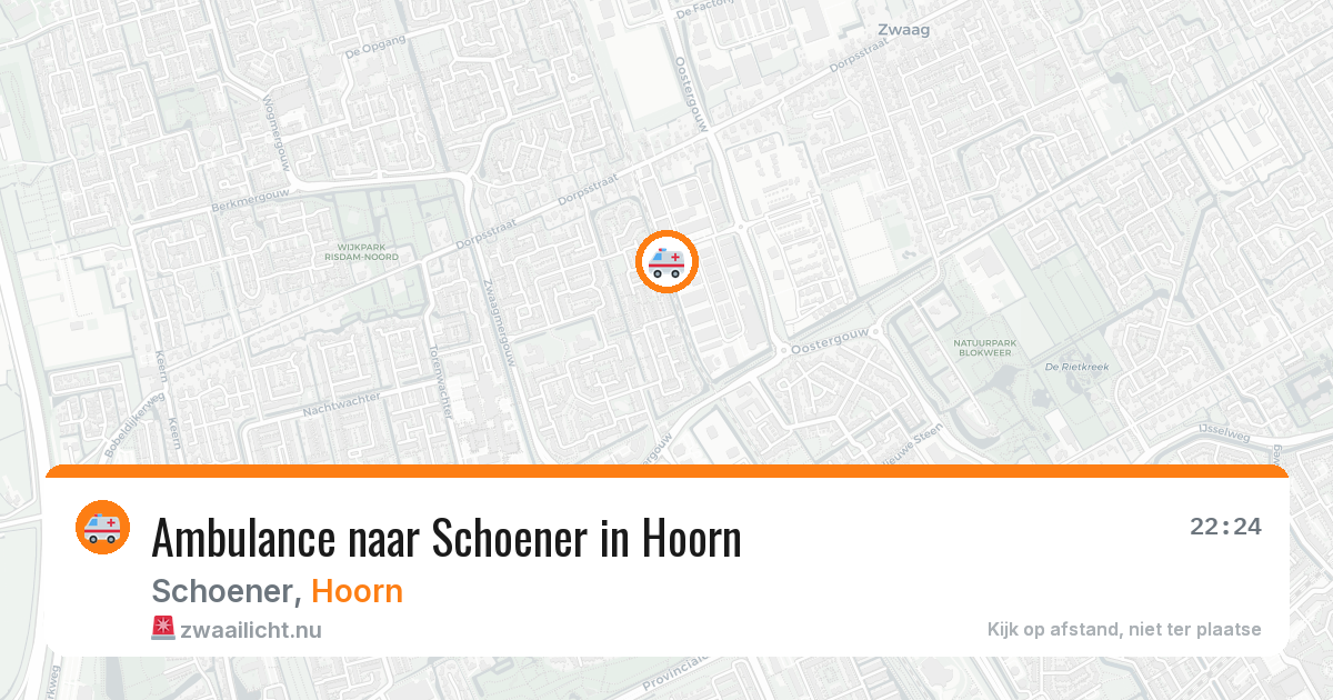 Ambulance naar Schoener in Hoorn — 6 jul 2026