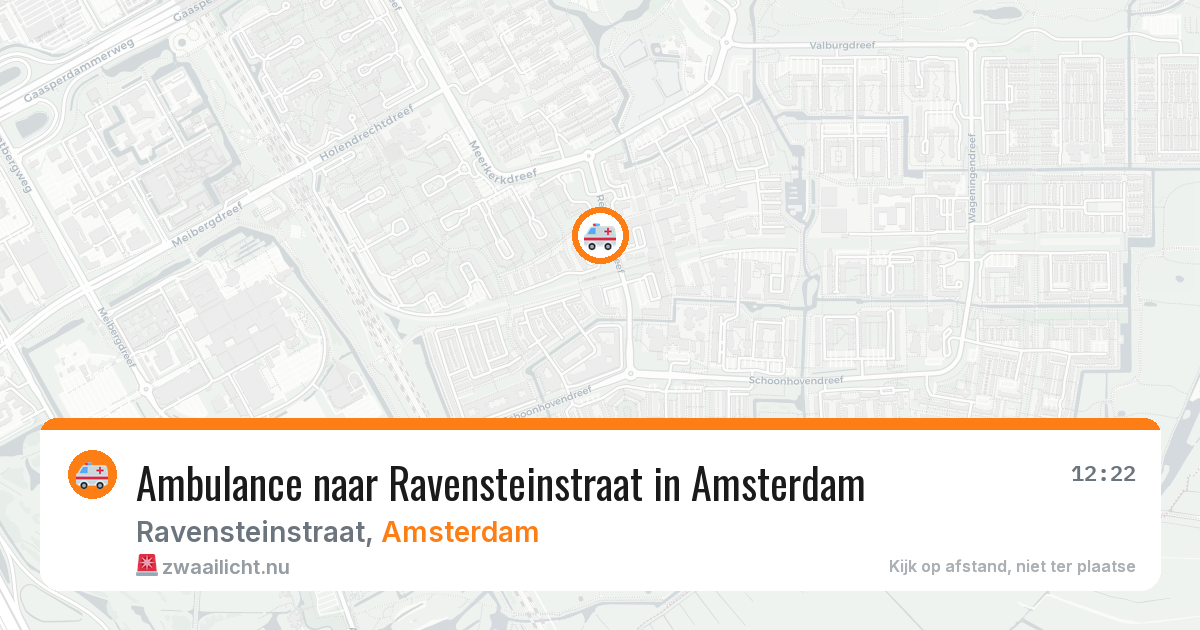 Ambulance naar Ravensteinstraat in Amsterdam — 23 mei 2026