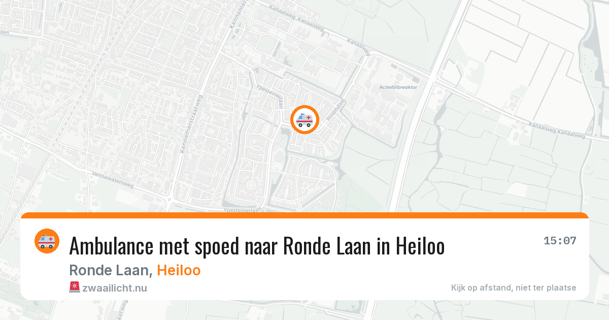 Ambulance met spoed naar Ronde Laan in Heiloo — 23 jul 2026