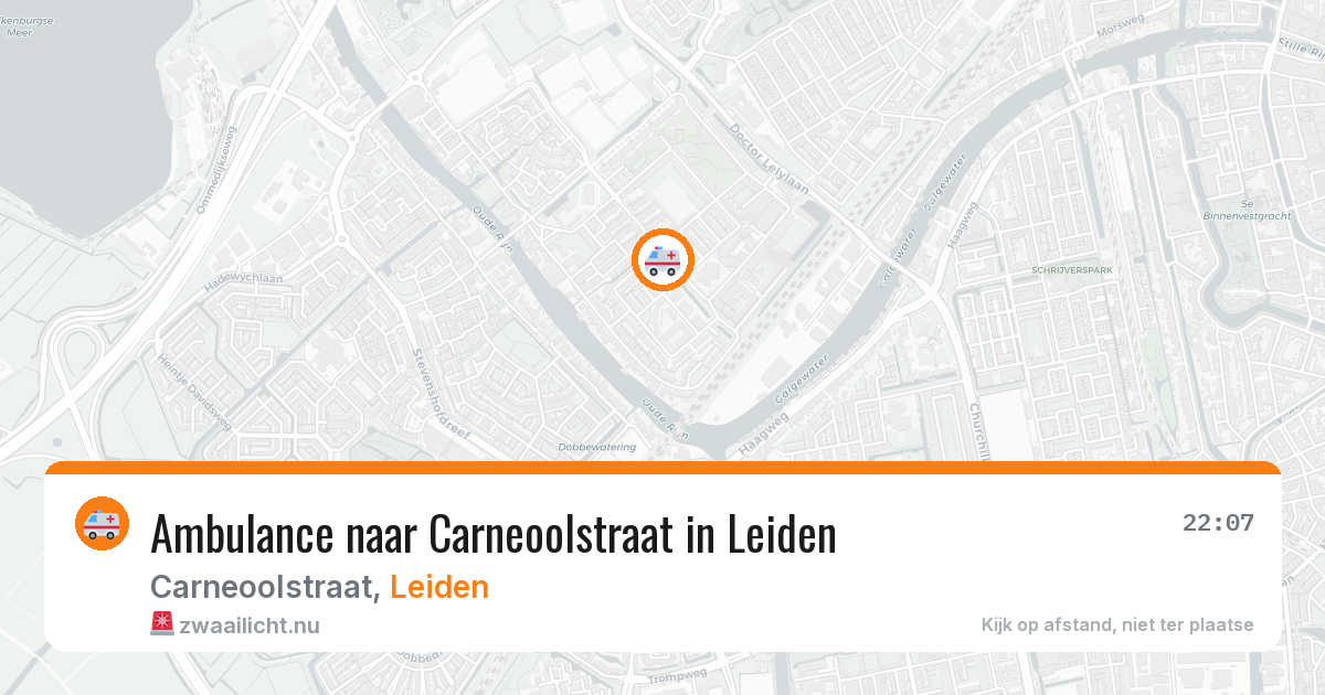 Ambulance naar Carneoolstraat in Leiden — 24 jul 2026