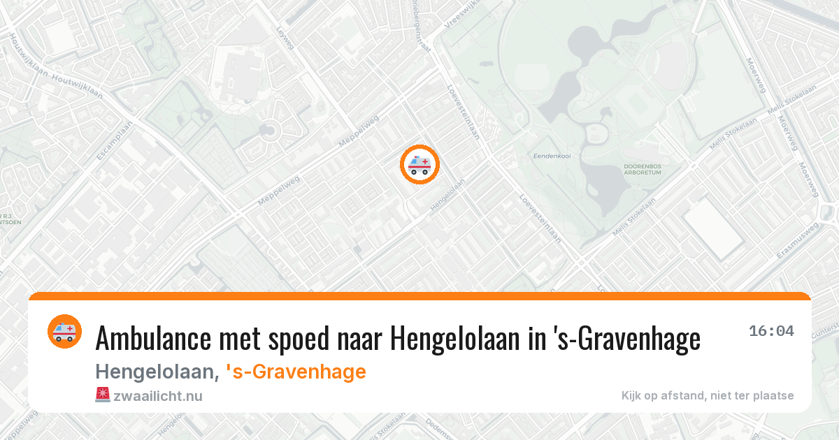 Ambulance met spoed naar Hengelolaan in 's-Gravenhage — 17 mei 2026