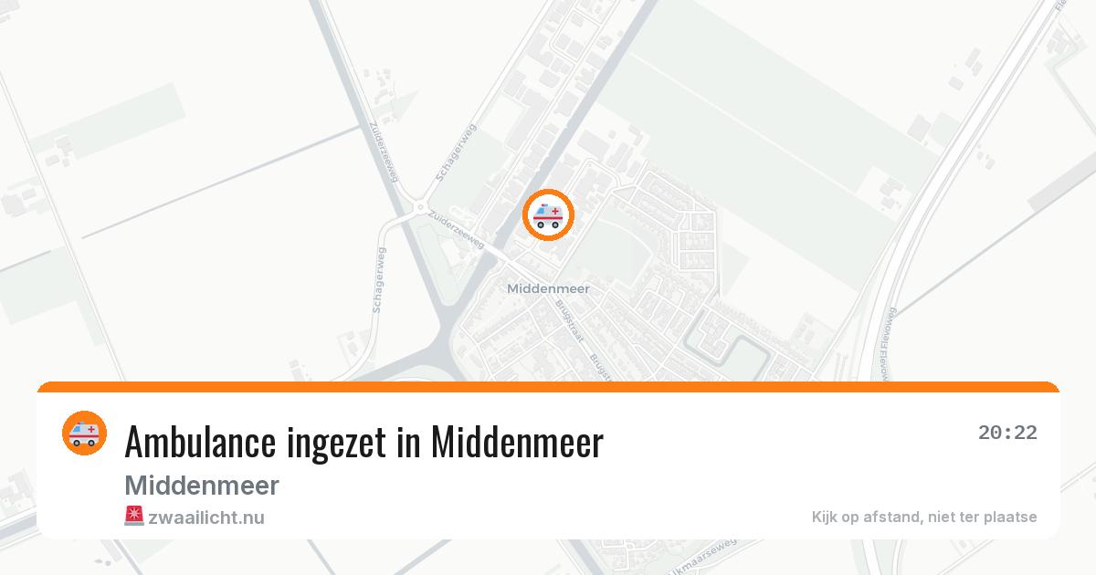 Ambulance ingezet in Middenmeer — 18 jul 2026