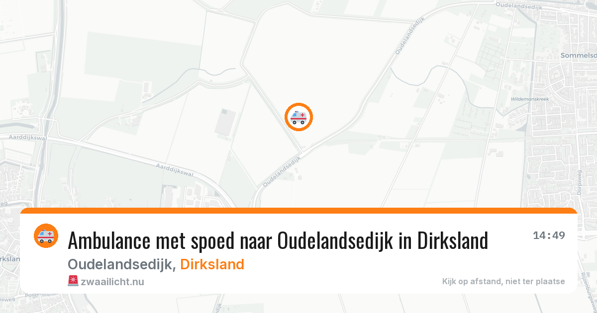 Ambulance met spoed naar Oudelandsedijk in Dirksland — 17 jul 2026