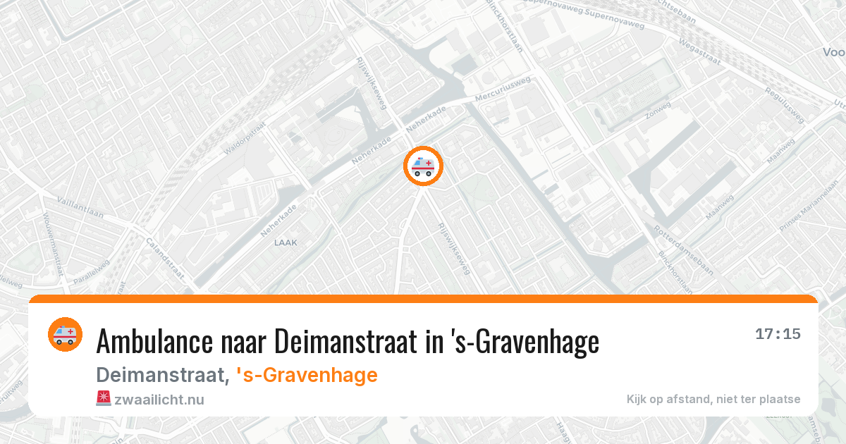 Ambulance naar Deimanstraat in 's-Gravenhage — 8 jun 2026