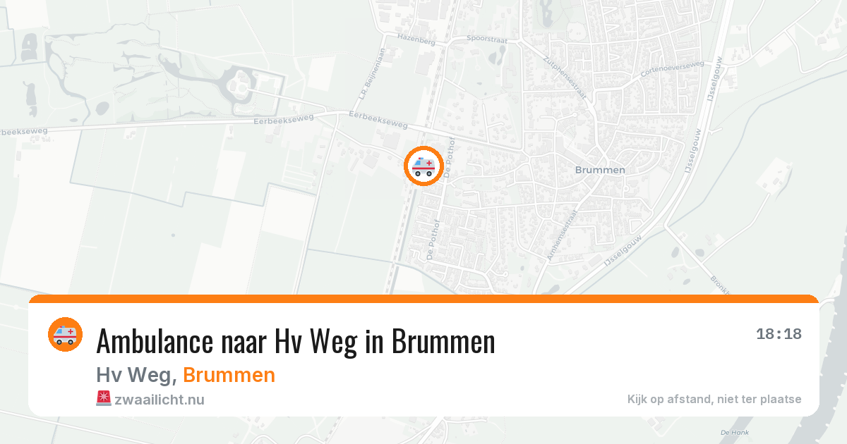Ambulance naar Hv Weg in Brummen — 21 apr 2026