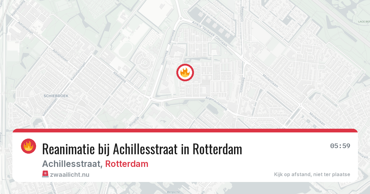 Reanimatie bij Achillesstraat in Rotterdam — 27 mei 2026