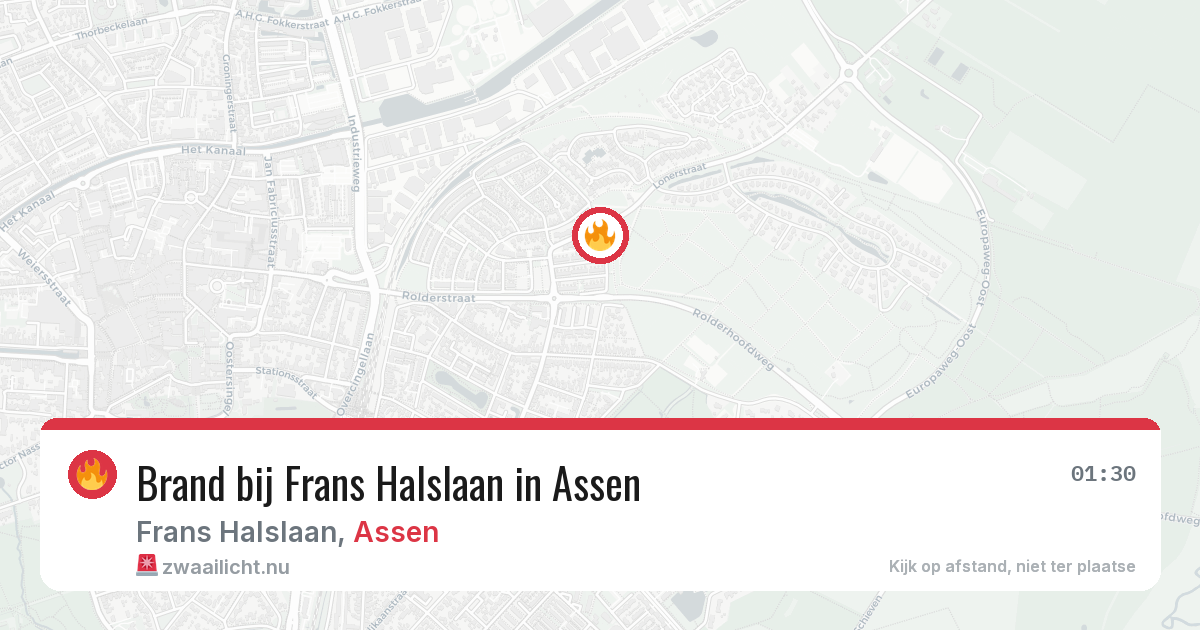 Brand bij Frans Halslaan in Assen — 5 mei 2026